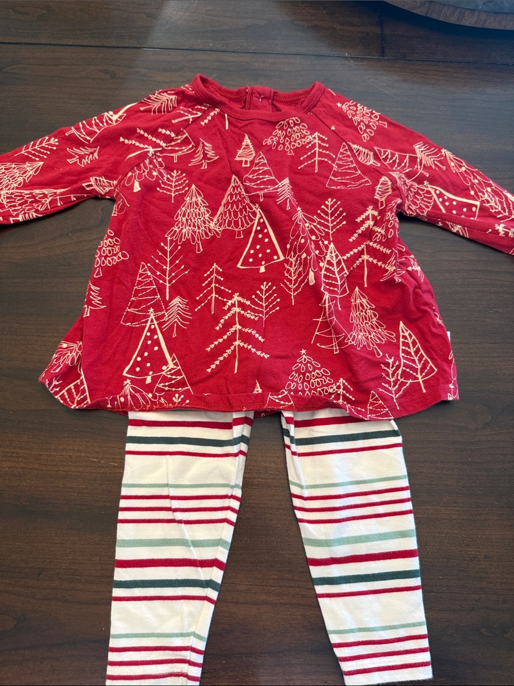 Burt's Bees Baby Red Tree Tunic with Striped Leggings Play Set
